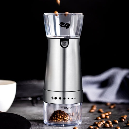 Electric Coffee Grinder Stainless Steel Adjustable Hand Grinder Coffee Machine Coffee Bean Burr Grinders Mill Kitchen Tool