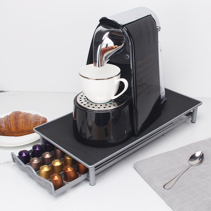 coffee maker stand with capsule drawer