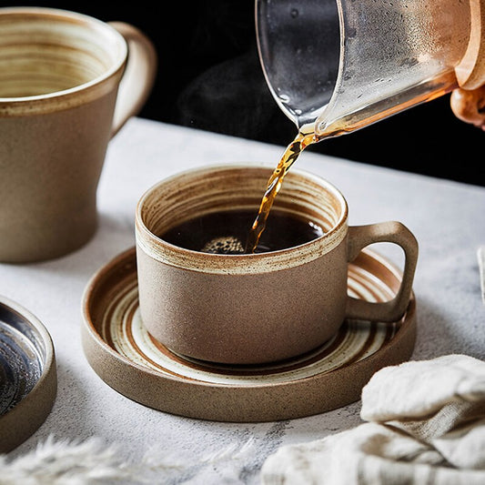 Stoneware coffee cup