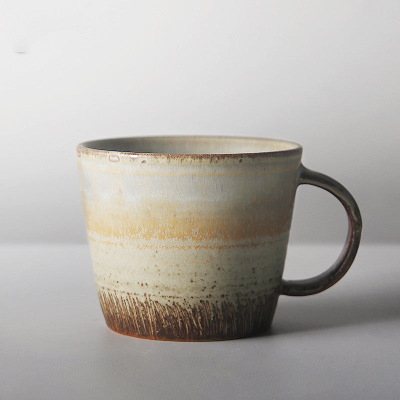 Japanese style coffee cup vintage stoneware coffee cup