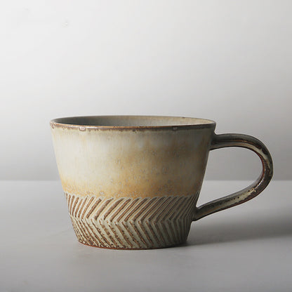 Japanese style coffee cup vintage stoneware coffee cup